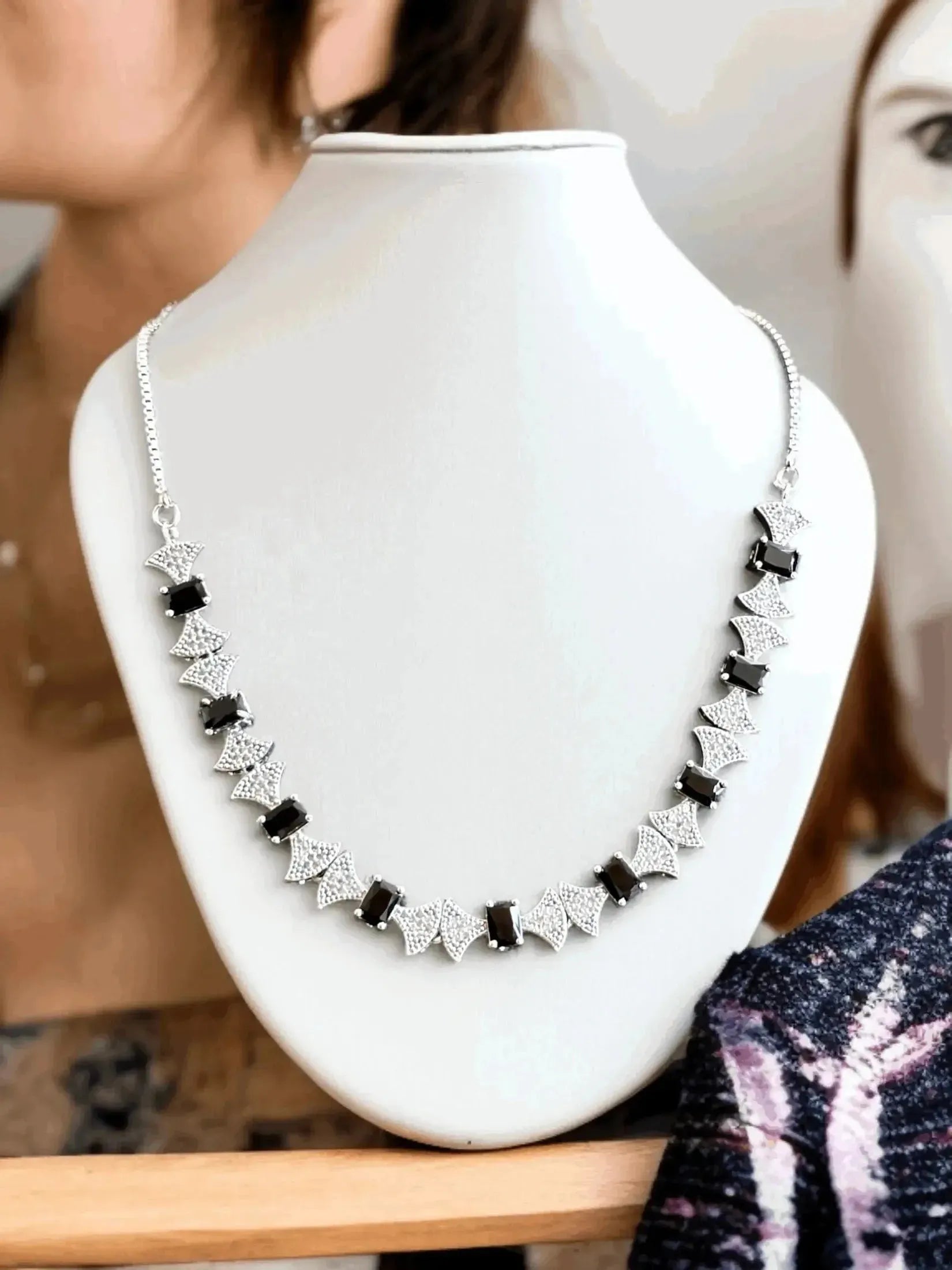 Blue Enigma Necklace Set.